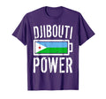 Djibouti Flag Djibouti Power Battery T-Shirt - Novelty Apparel for Adults - T-Shirt, Sweatshirt, Hoodie