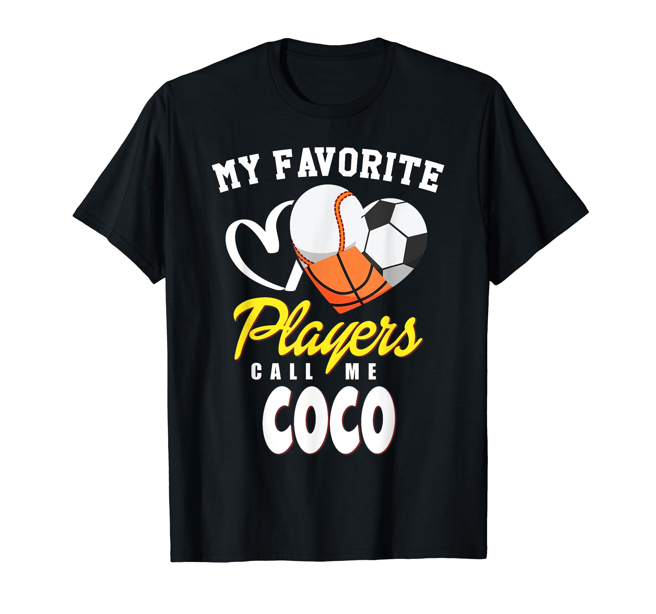 My Favorite Players Baseball Soccer T-Shirt - Novelty Apparel for Adults - T-Shirt, Sweatshirt, Hoodie