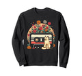 Wildflowers Cat And Cassette Tape Sweatshirt - Aesthetic Graphic for Adults - T-Shirt, Sweatshirt, Hoodie