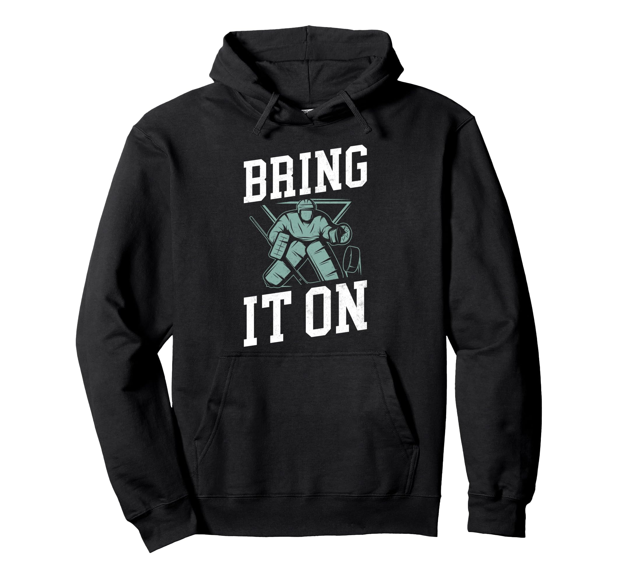 Ice Hockey Goalie Goalkeeper Hoodie - Aesthetic Graphic Unisex - T-Shirt, Sweatshirt, Hoodie
