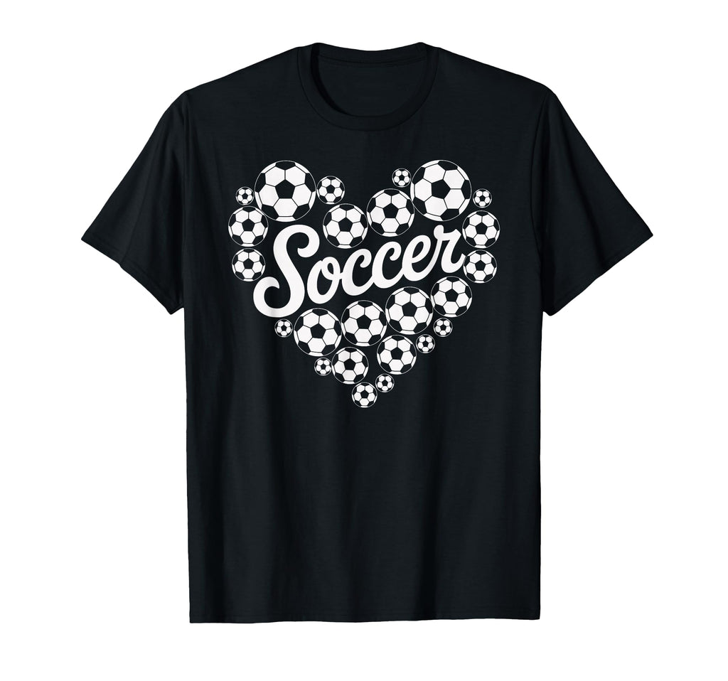 Soccer Heart T-Shirt - Minimalist Print Unisex - T-Shirt, Sweatshirt, Hoodie