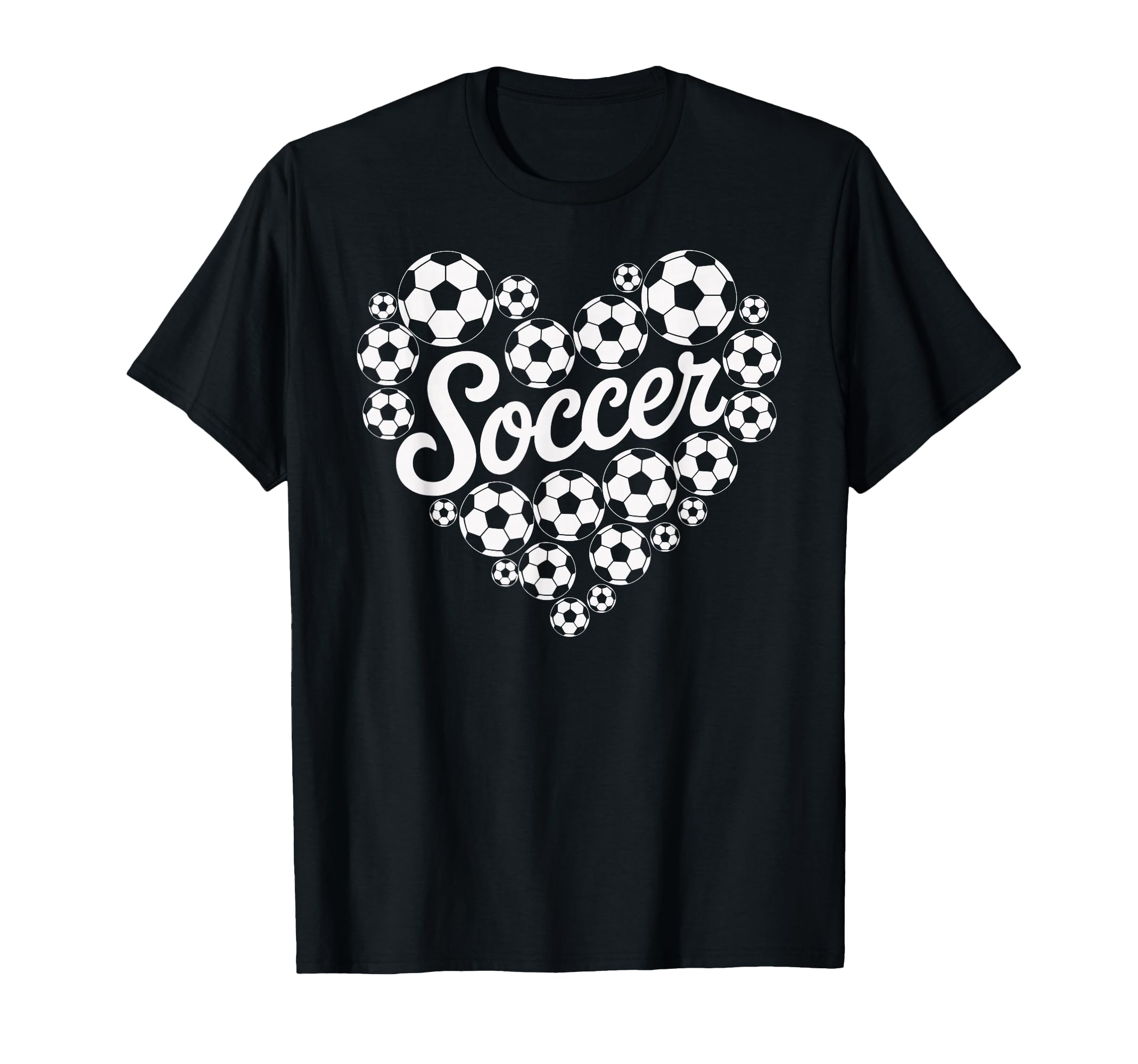 Soccer Heart T-Shirt - Minimalist Print Unisex - T-Shirt, Sweatshirt, Hoodie