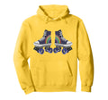 Rainbow Roller Skates Skate Party Hoodie - Graphic Print Unisex - T-Shirt, Sweatshirt, Hoodie