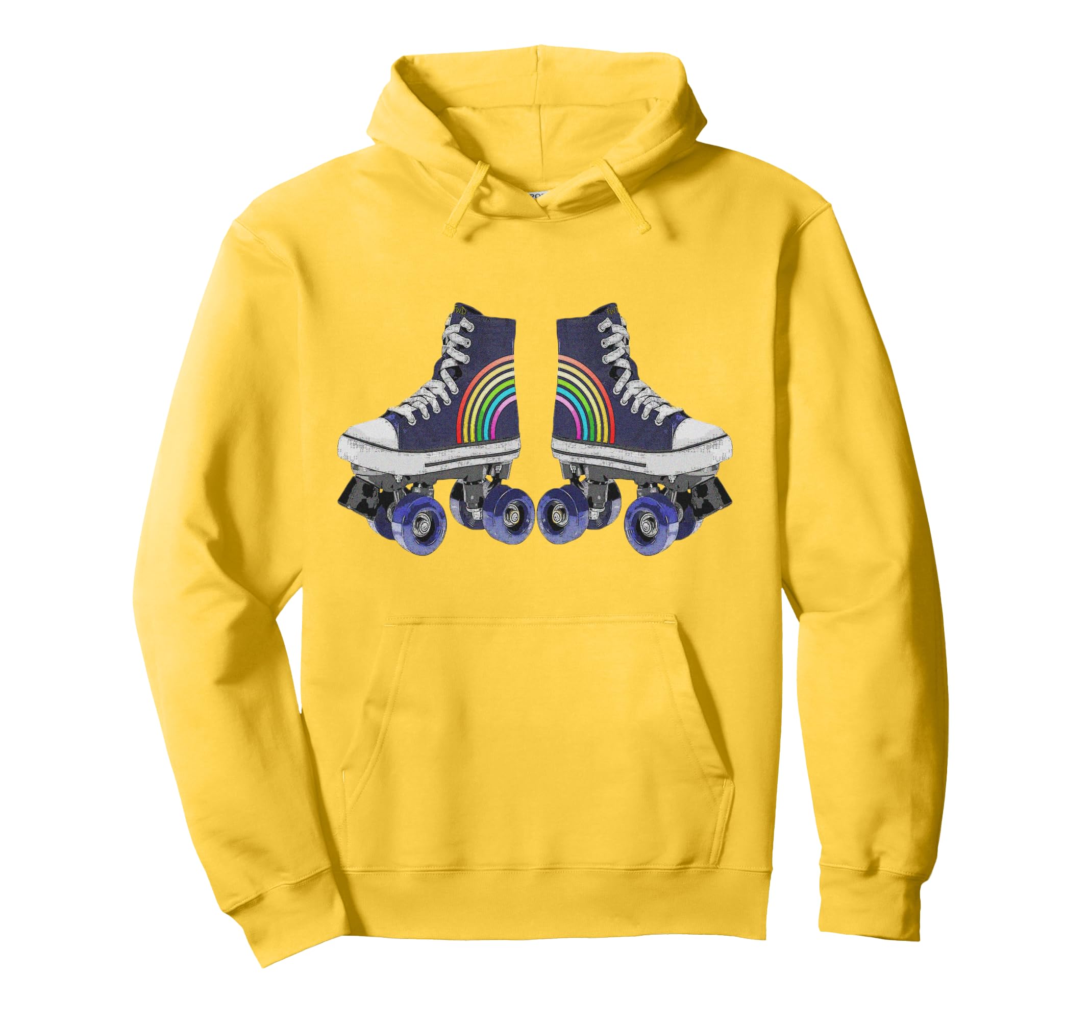 Rainbow Roller Skates Skate Party Hoodie - Graphic Print Unisex - T-Shirt, Sweatshirt, Hoodie