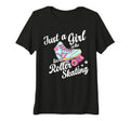 Just Who Loves Roller Skating Funny T-Shirt - Fun Novelty Design Unisex - T-Shirt, Sweatshirt, Hoodie