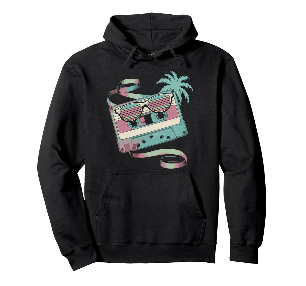 Cassette 80S 90S Party Mixtape Tape Hoodie - Minimalist Print Unisex - T-Shirt, Sweatshirt, Hoodie