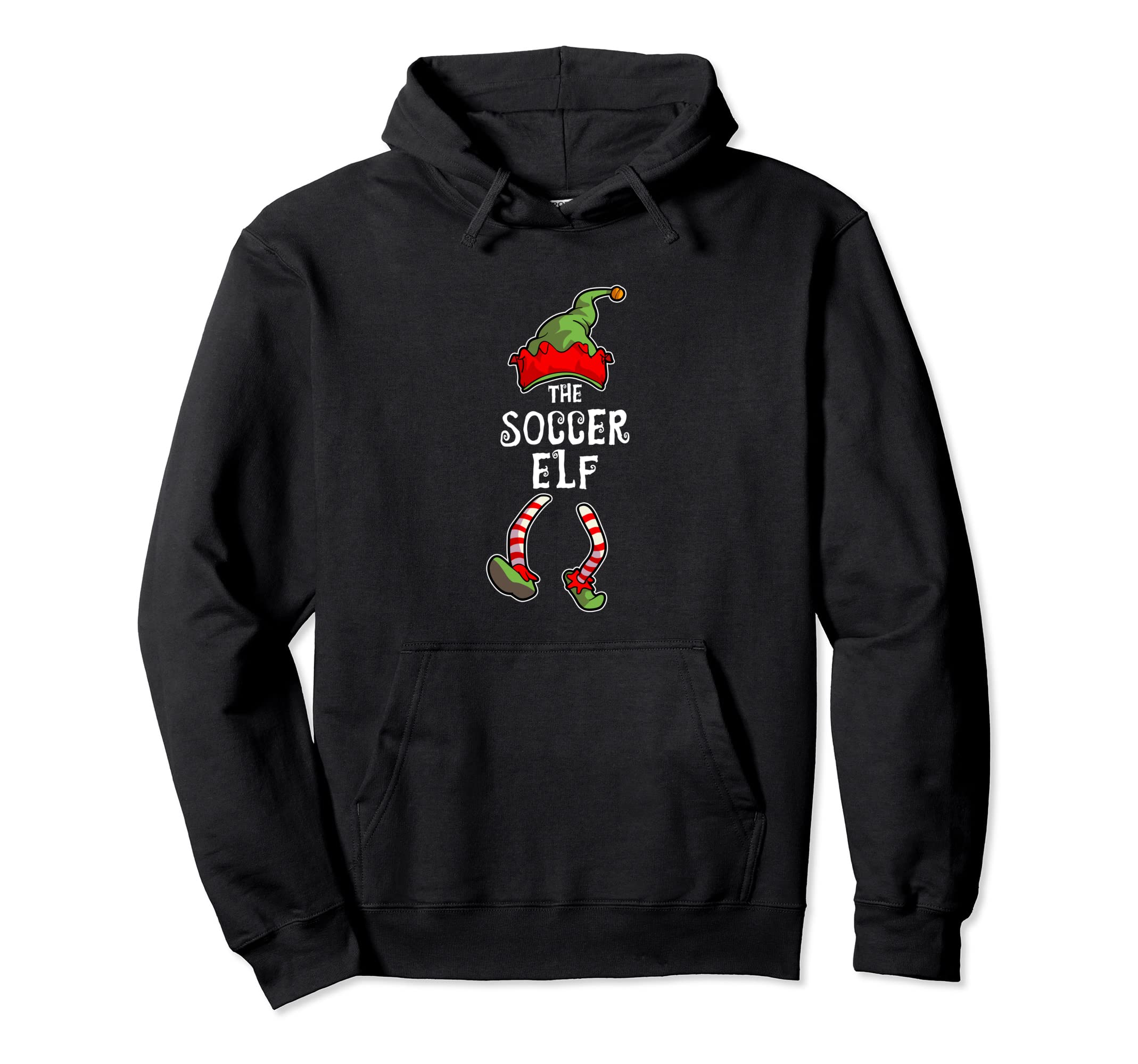 Soccer Elf Family Matching Group Funny Hoodie - Streetwear Style Unisex - T-Shirt, Sweatshirt, Hoodie