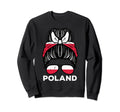 Poland Flag Polish Hairbun Sweatshirt - Streetwear Style Men Women - T-Shirt, Sweatshirt, Hoodie