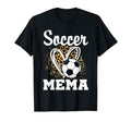 Soccer Grandma Leopard Heart Soccer T-Shirt - Fun Novelty Design Men Women - T-Shirt, Sweatshirt, Hoodie