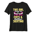 Rollerskate This Runs Cats And T-Shirt - Aesthetic Graphic for Adults - T-Shirt, Sweatshirt, Hoodie