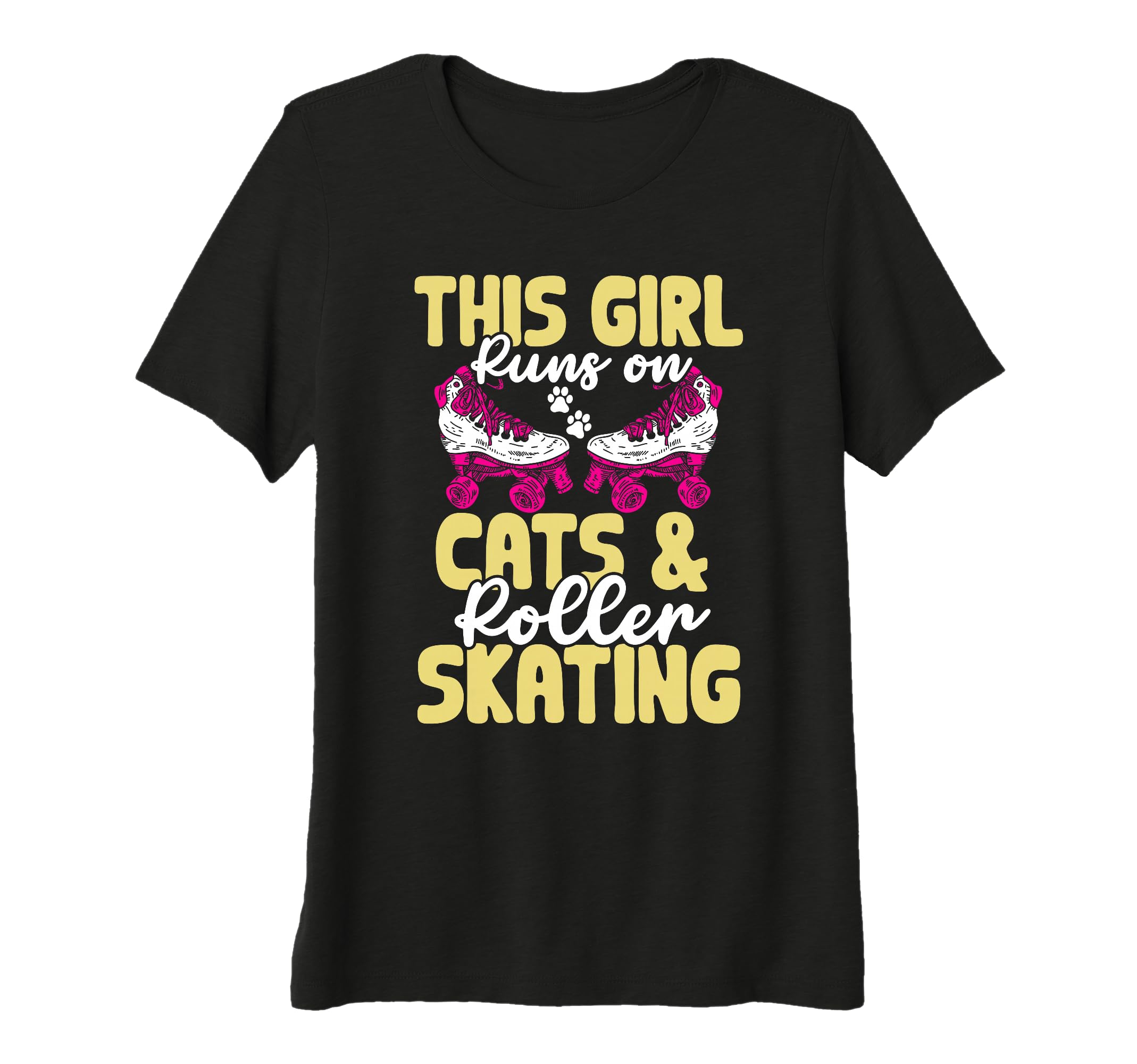 Rollerskate This Runs Cats And T-Shirt - Aesthetic Graphic for Adults - T-Shirt, Sweatshirt, Hoodie