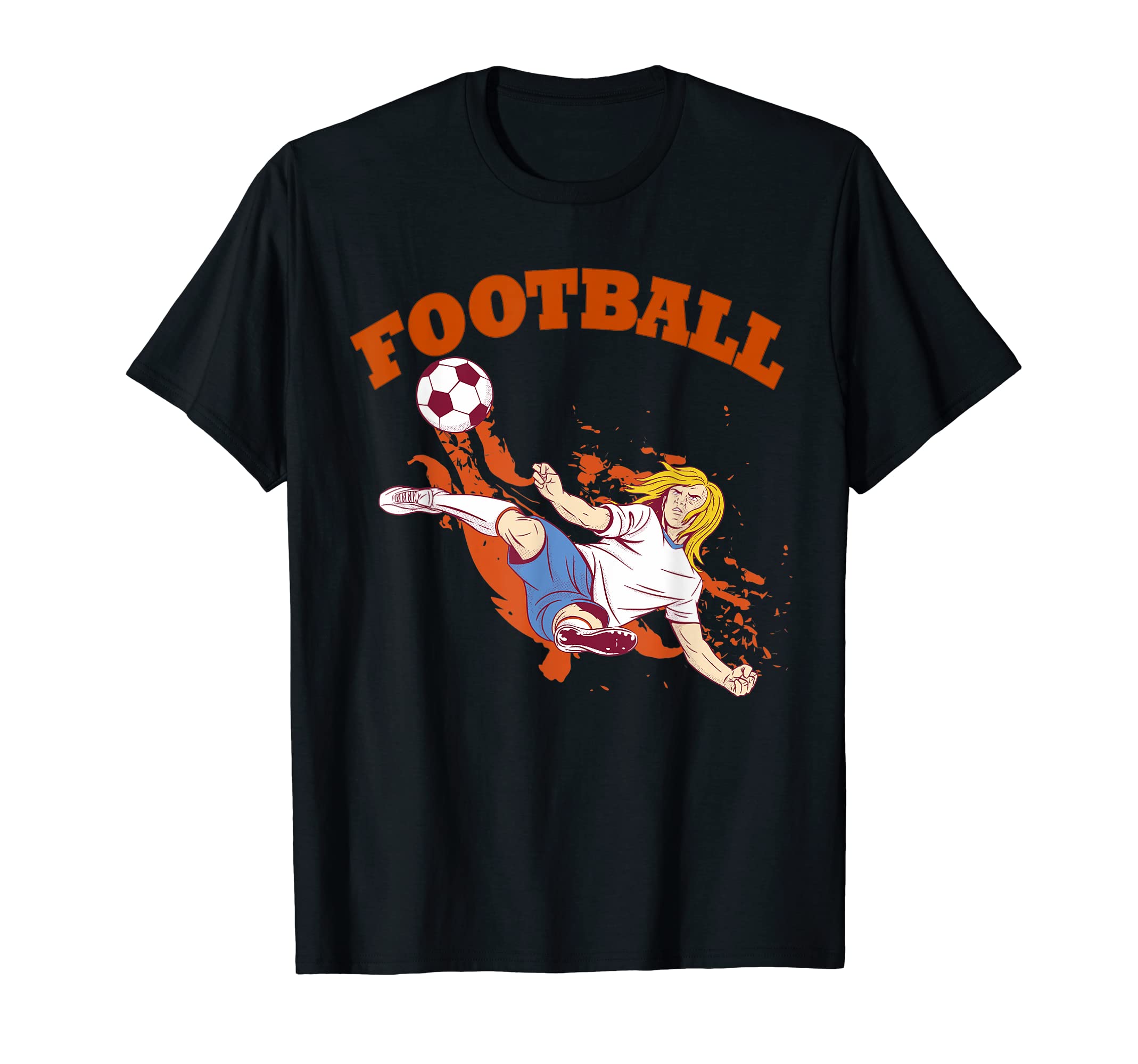 Football Scissor Kick Volley Soccer T-Shirt - Graphic Print for Adults - T-Shirt, Sweatshirt, Hoodie