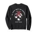 My Heart Beats Football And Tacos Sweatshirt - Minimalist Print Unisex - T-Shirt, Sweatshirt, Hoodie