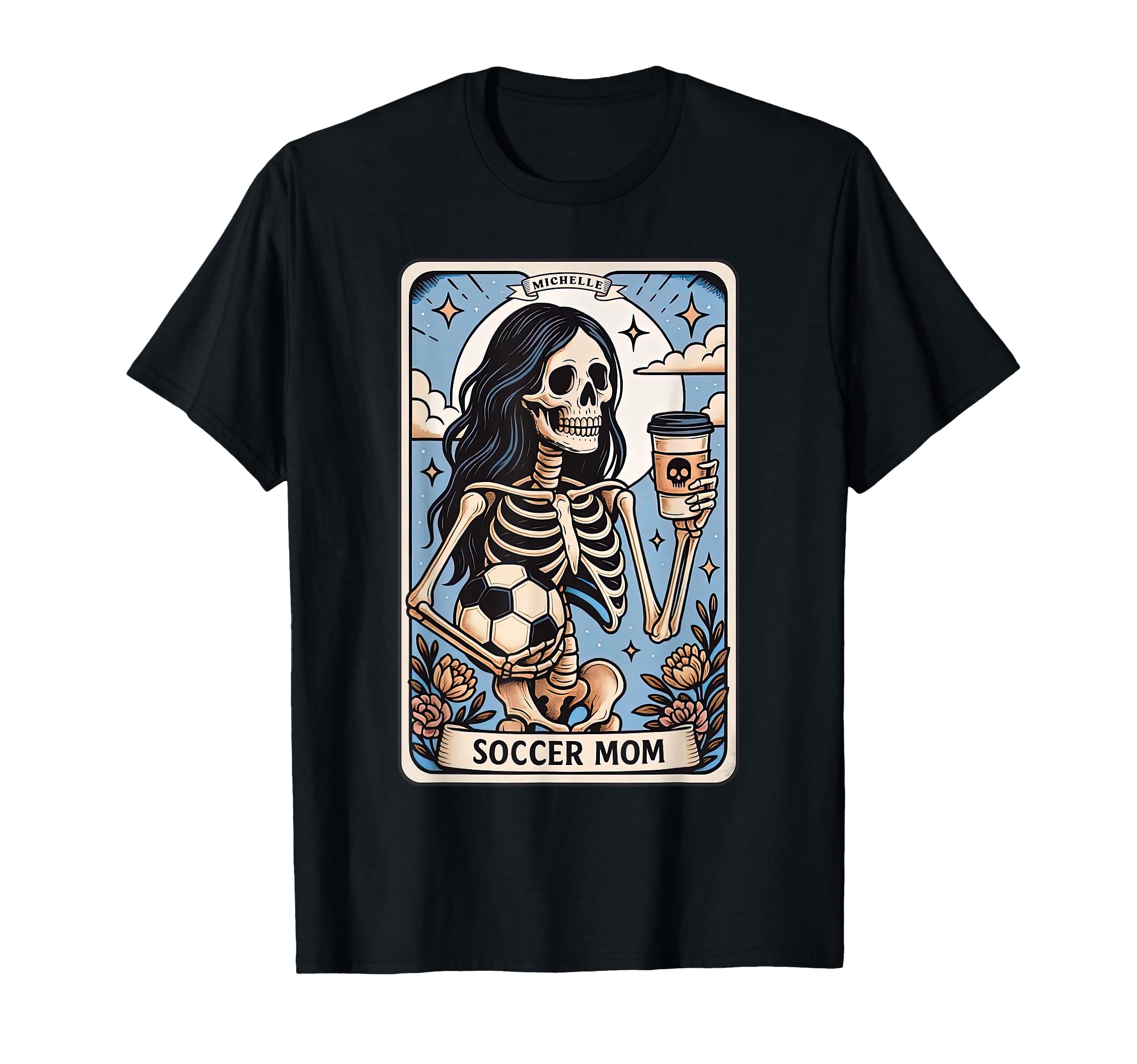 Soccer Mom Tarot Card Skeleton T-Shirt - Trendy Graphic for Adults - T-Shirt, Sweatshirt, Hoodie