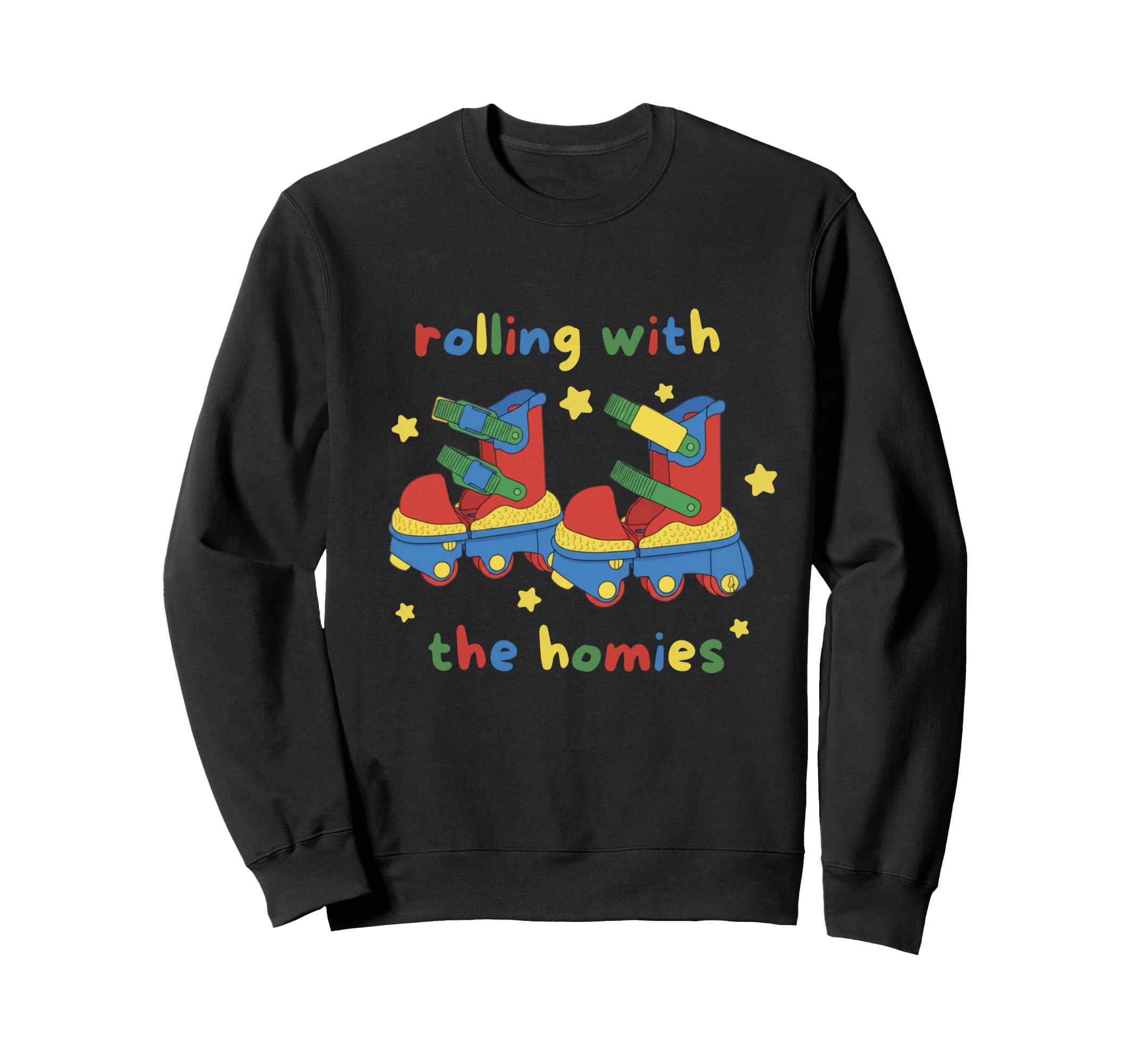 Kidcore Aesthetic Roller Skate Sweatshirt - Streetwear Style for Adults - T-Shirt, Sweatshirt, Hoodie
