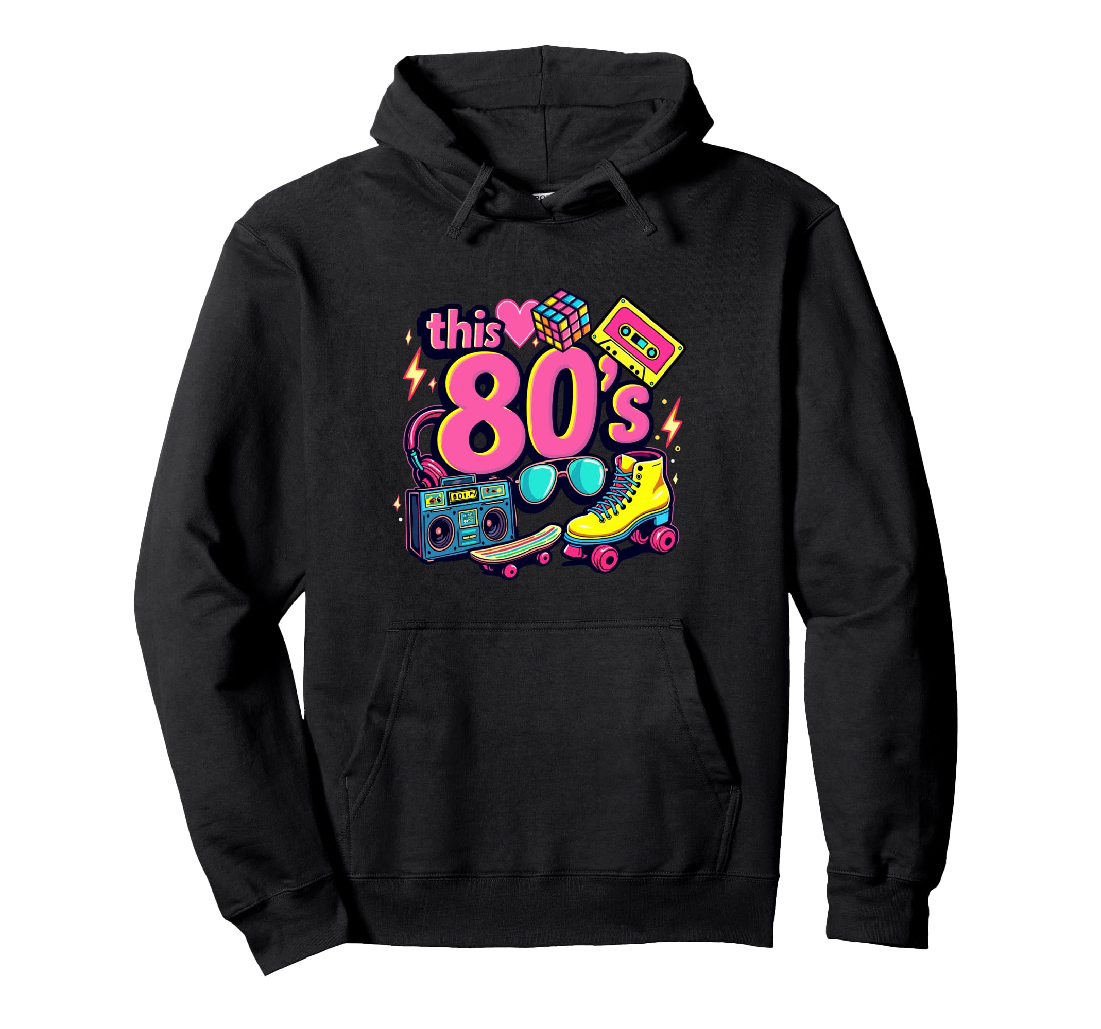 This 80S Bro Cassette Roller Skates Hoodie - Unique Graphic for Adults - T-Shirt, Sweatshirt, Hoodie