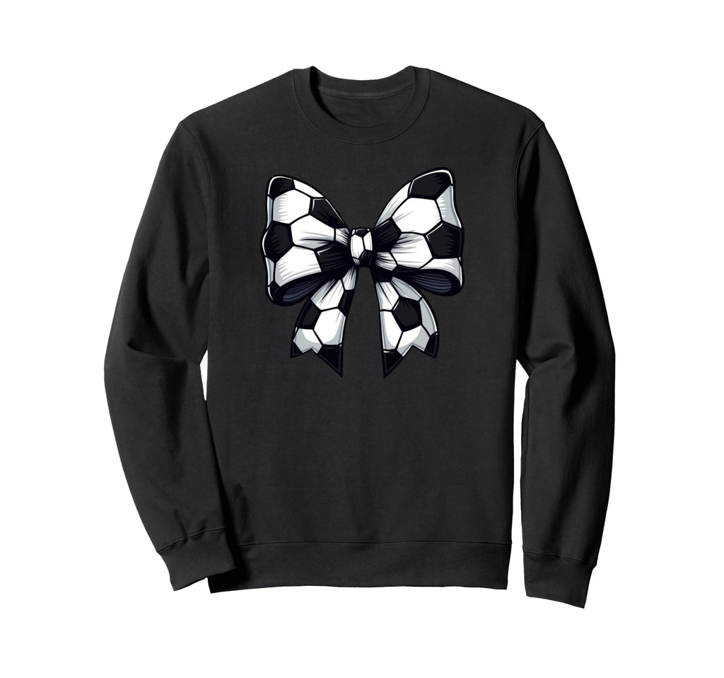 Soccer Coquette Bow Soccer Team Game Sweatshirt - Unique Graphic Unisex - T-Shirt, Sweatshirt, Hoodie