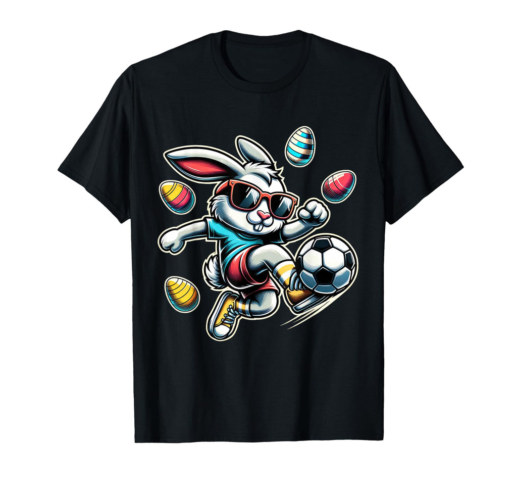 Happy Easter Soccer Easter Bunny T-Shirt - Streetwear Style for Adults - T-Shirt, Sweatshirt, Hoodie