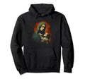 Mary Jesus Distressed 90S Goth Hoodie - Casual Everyday Wear for Adults - T-Shirt, Sweatshirt, Hoodie