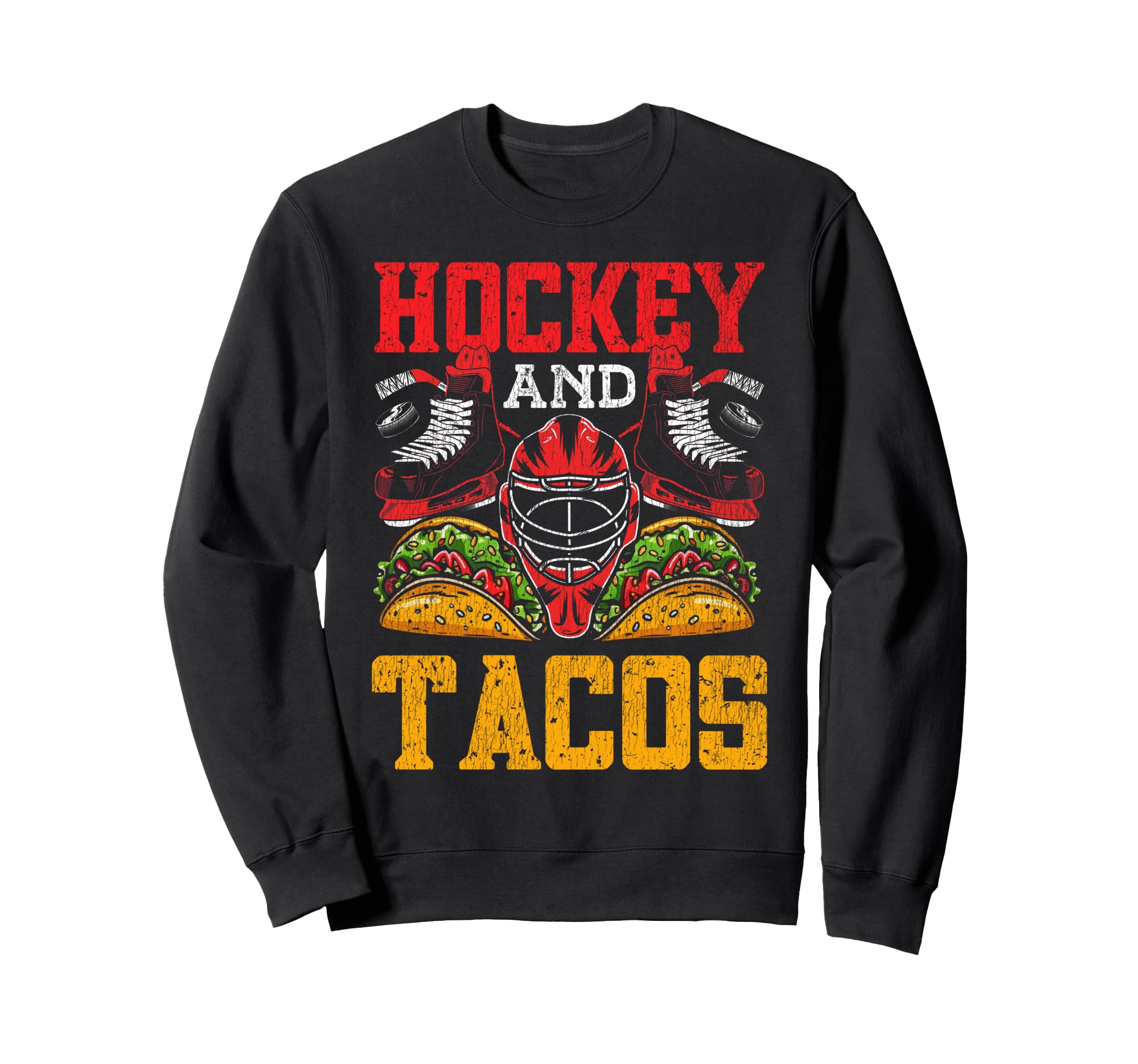 Ice Hockey Goalie Taco Goalkeeper Sweatshirt - Trendy Graphic Unisex - T-Shirt, Sweatshirt, Hoodie