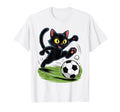 Cat Funny Cat Gang Cat Playing Soccer T-Shirt - Minimalist Print for Adults - T-Shirt, Sweatshirt, Hoodie