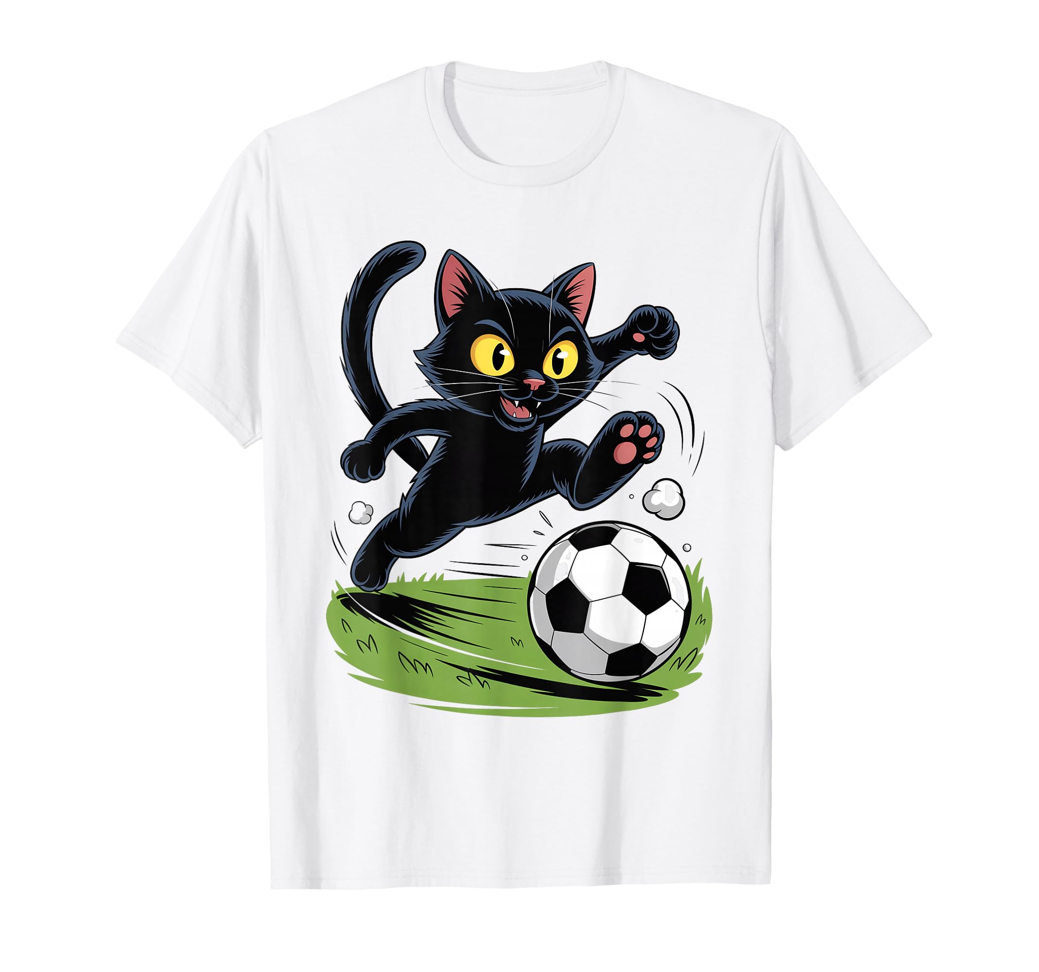 Cat Funny Cat Gang Cat Playing Soccer T-Shirt - Minimalist Print for Adults - T-Shirt, Sweatshirt, Hoodie