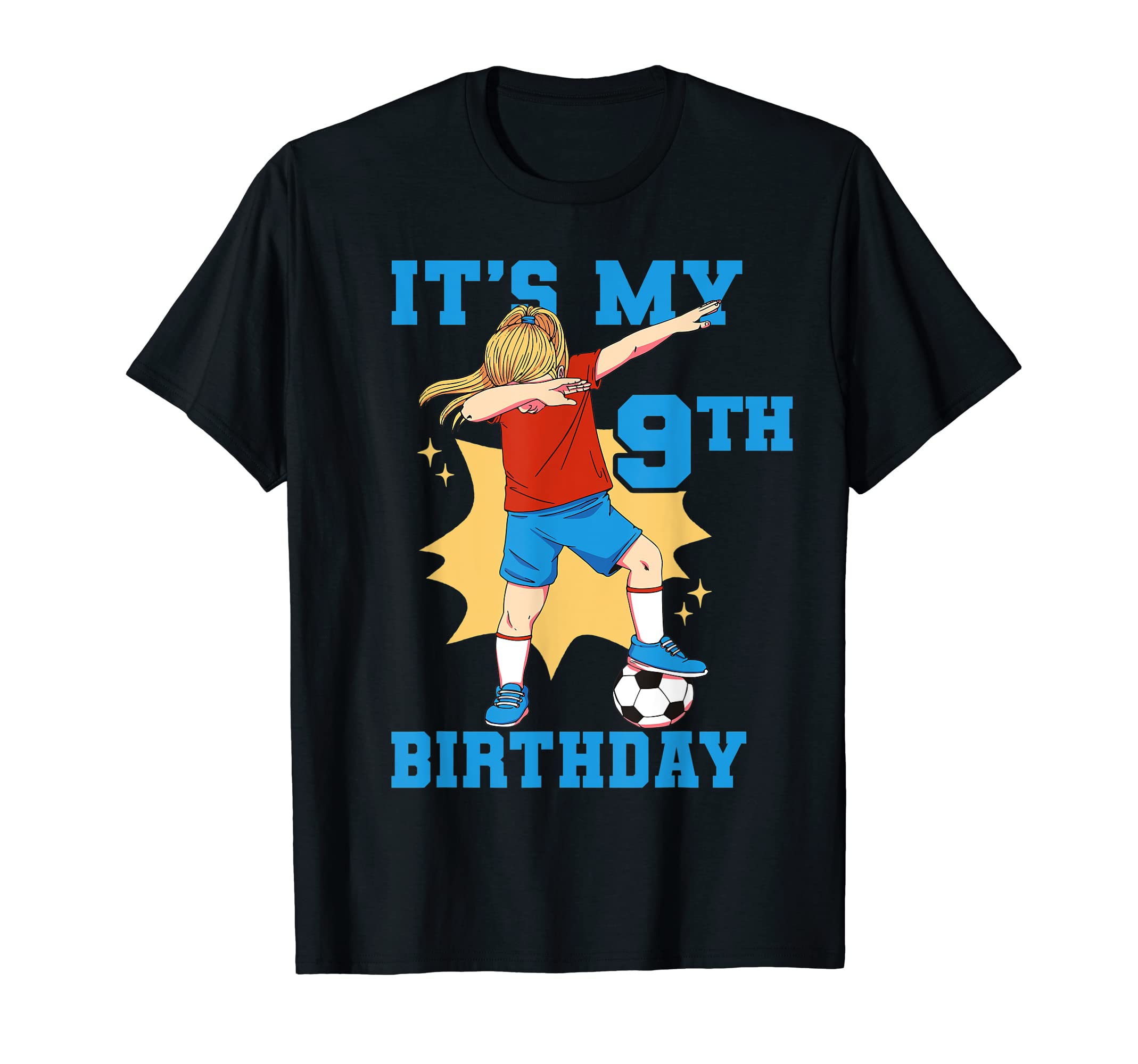 Its My 9Th Birthday Soccer T-Shirt - Minimalist Print Unisex - T-Shirt, Sweatshirt, Hoodie