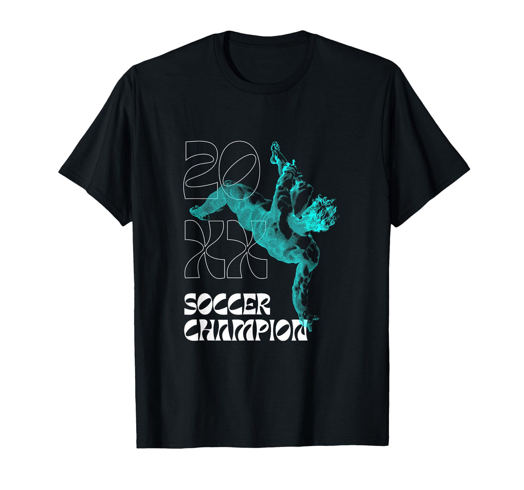 Soccer Champion T-Shirt - Graphic Print Unisex - T-Shirt, Sweatshirt, Hoodie