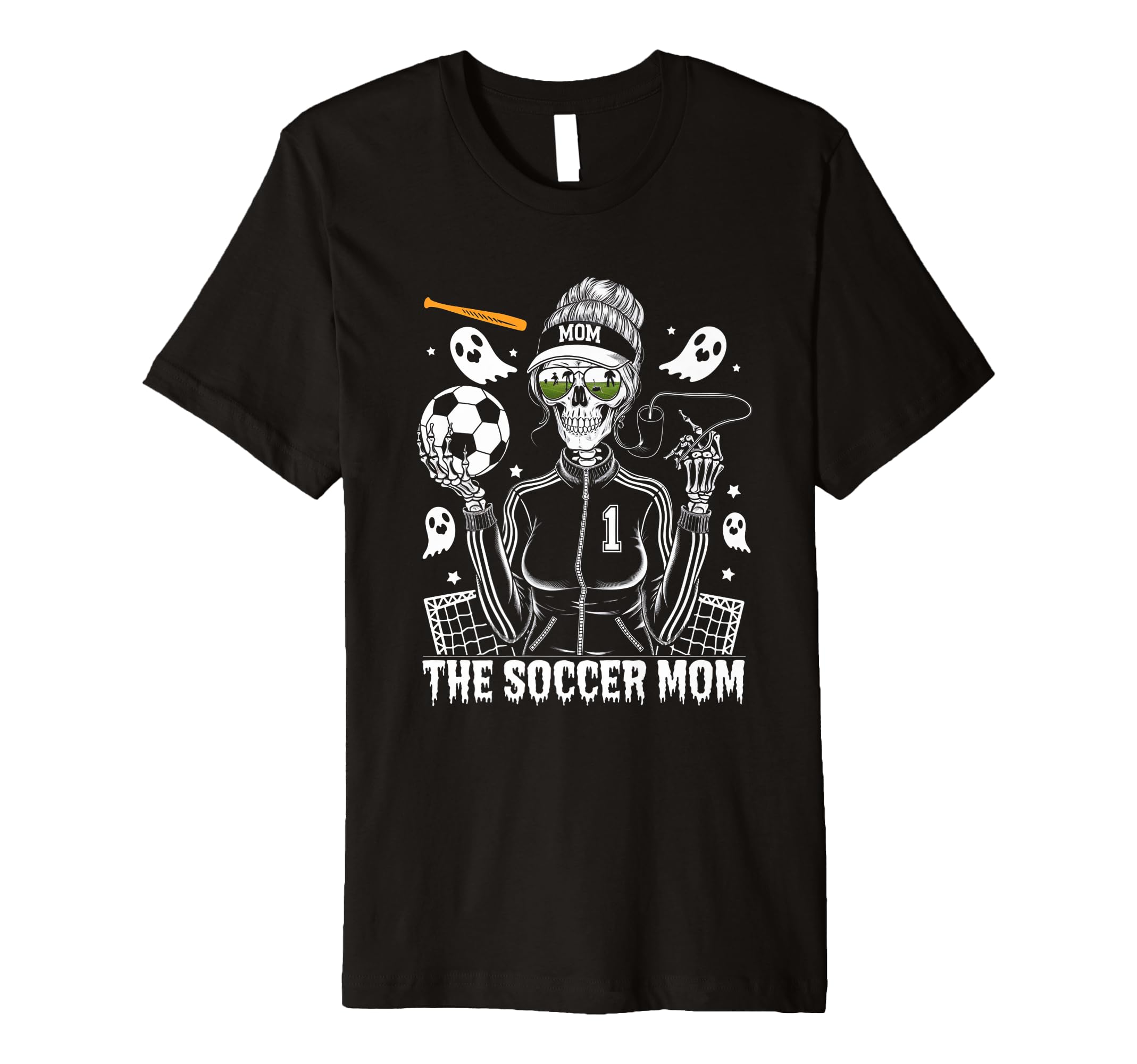 Soccer Mom Skeletton Halloween Soccer Mama T-Shirt - Graphic Print Unisex - T-Shirt, Sweatshirt, Hoodie