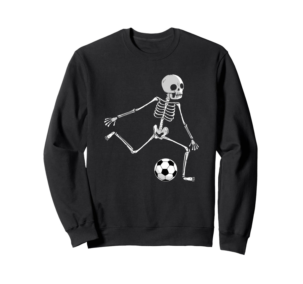 Skeleton Soccer Funny Sweatshirt - Casual Everyday Wear Men Women - T-Shirt, Sweatshirt, Hoodie