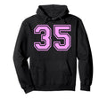 35 Number Thirty Five Sports Varsity Hoodie - Trendy Graphic Men Women - T-Shirt, Sweatshirt, Hoodie