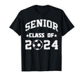 Class 2024 Senior Soccer Player T-Shirt - Minimalist Print for Adults - T-Shirt, Sweatshirt, Hoodie