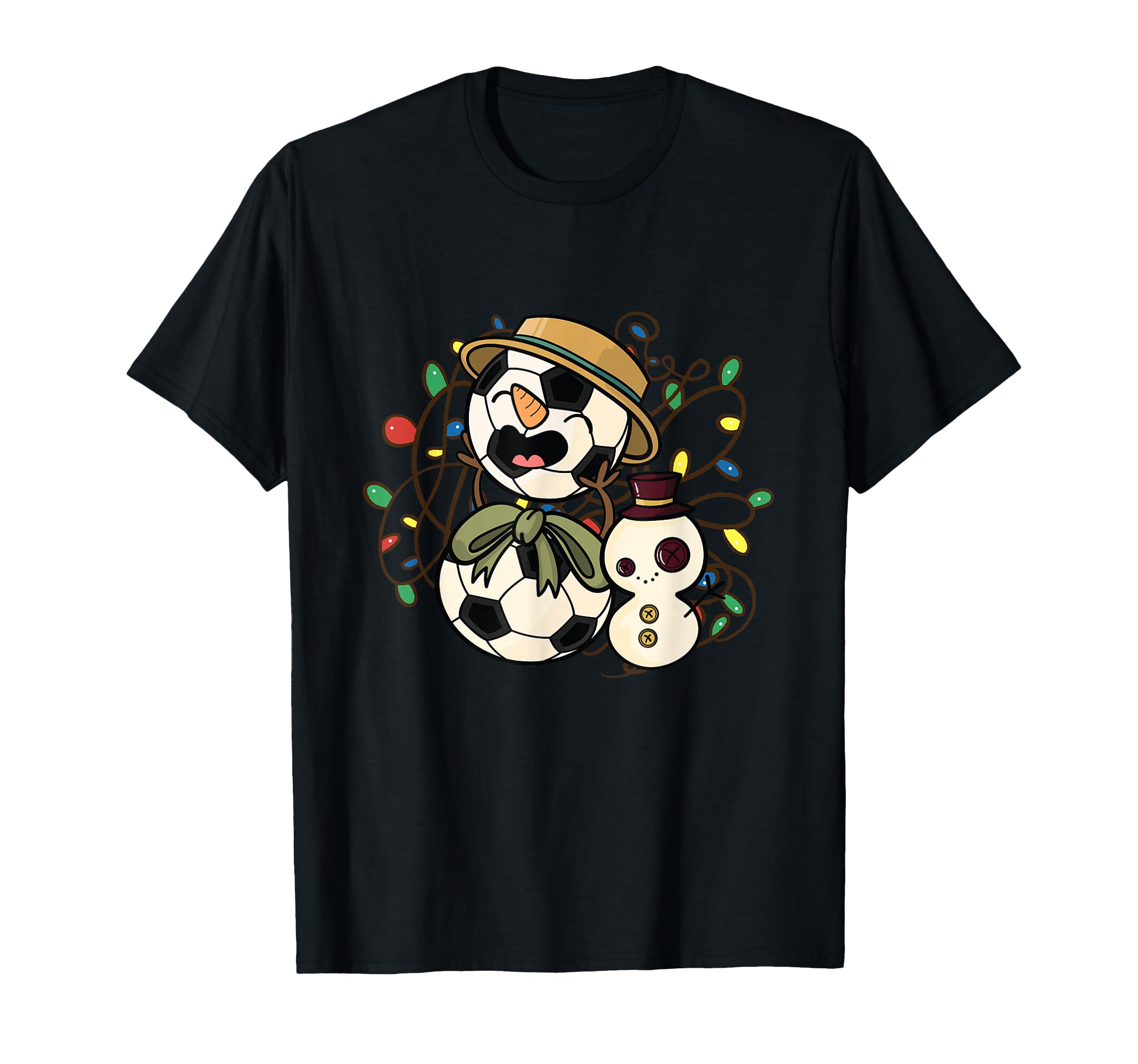 Soccer Snowman Soccer T-Shirt - Custom Art Print Men Women - T-Shirt, Sweatshirt, Hoodie