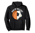 Dad Ballers Father Son Basketball Hoodie - Novelty Apparel for Adults - T-Shirt, Sweatshirt, Hoodie