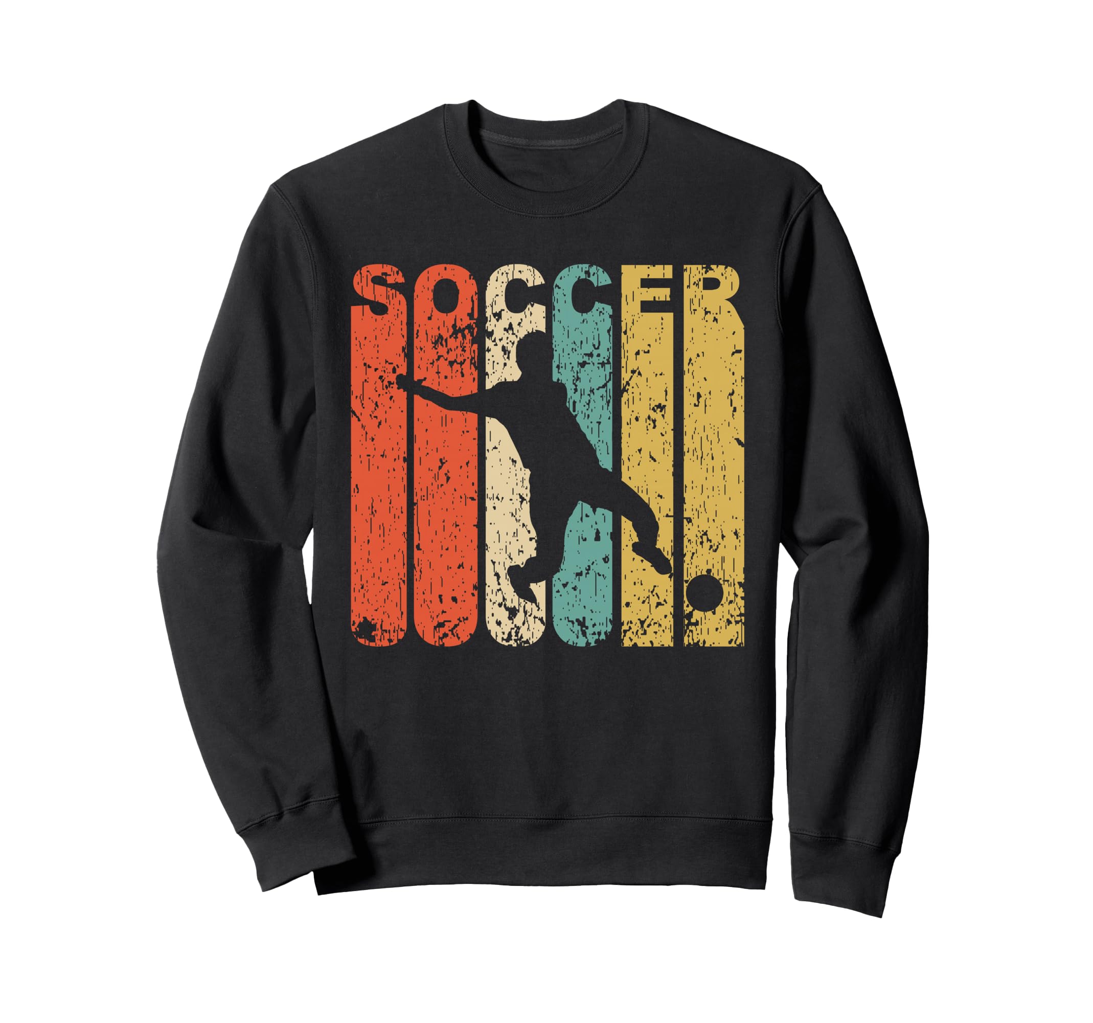 Soccer Player Silhouette Sports Sweatshirt - Streetwear Style for Adults - T-Shirt, Sweatshirt, Hoodie
