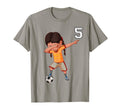 Soccer Funny Dabbing 5 Year Old Gifts T-Shirt - Minimalist Print for Adults - T-Shirt, Sweatshirt, Hoodie