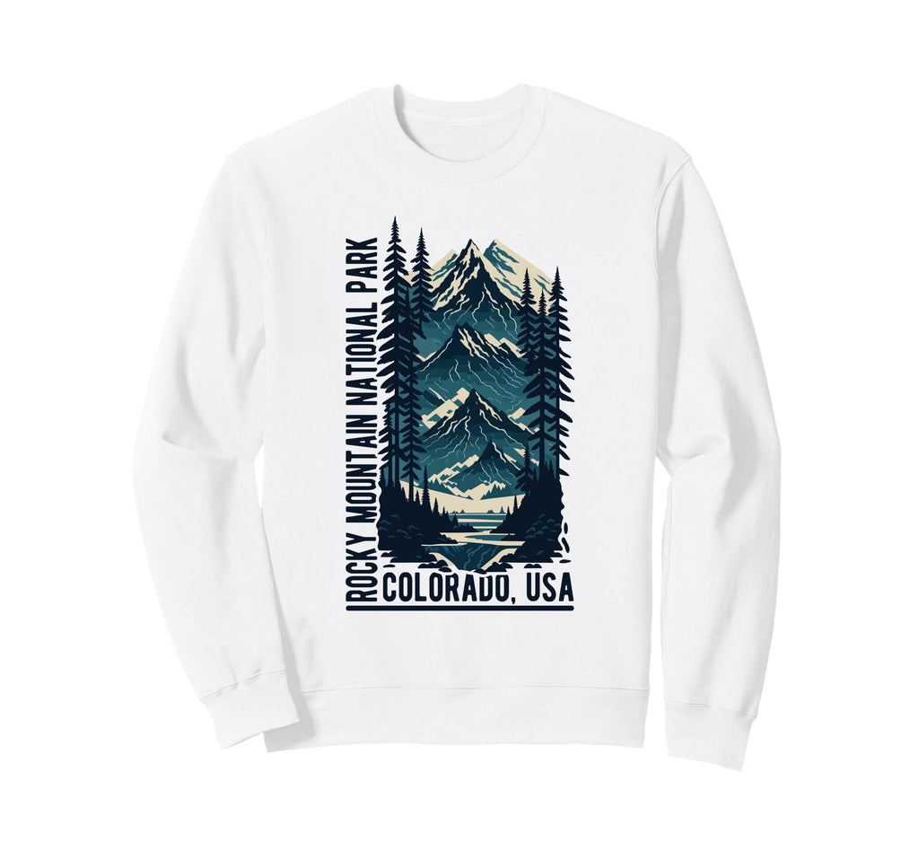 Rocky Mountain National Park Scenic Sweatshirt - Trendy Graphic for Adults - T-Shirt, Sweatshirt, Hoodie