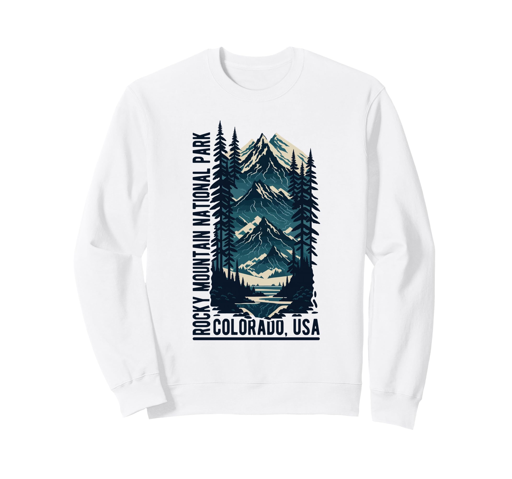 Rocky Mountain National Park Scenic Sweatshirt - Trendy Graphic for Adults - T-Shirt, Sweatshirt, Hoodie