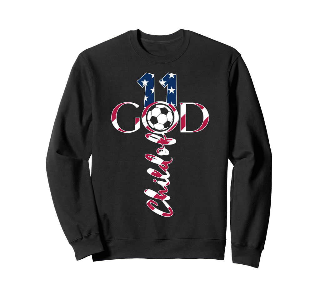 Jesus 11 Years Child God Soccer 11Th Sweatshirt - Graphic Print for Adults - T-Shirt, Sweatshirt, Hoodie