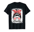 Mom Life Soccer Mothers Day Messy Bun T-Shirt - Graphic Print for Adults - T-Shirt, Sweatshirt, Hoodie