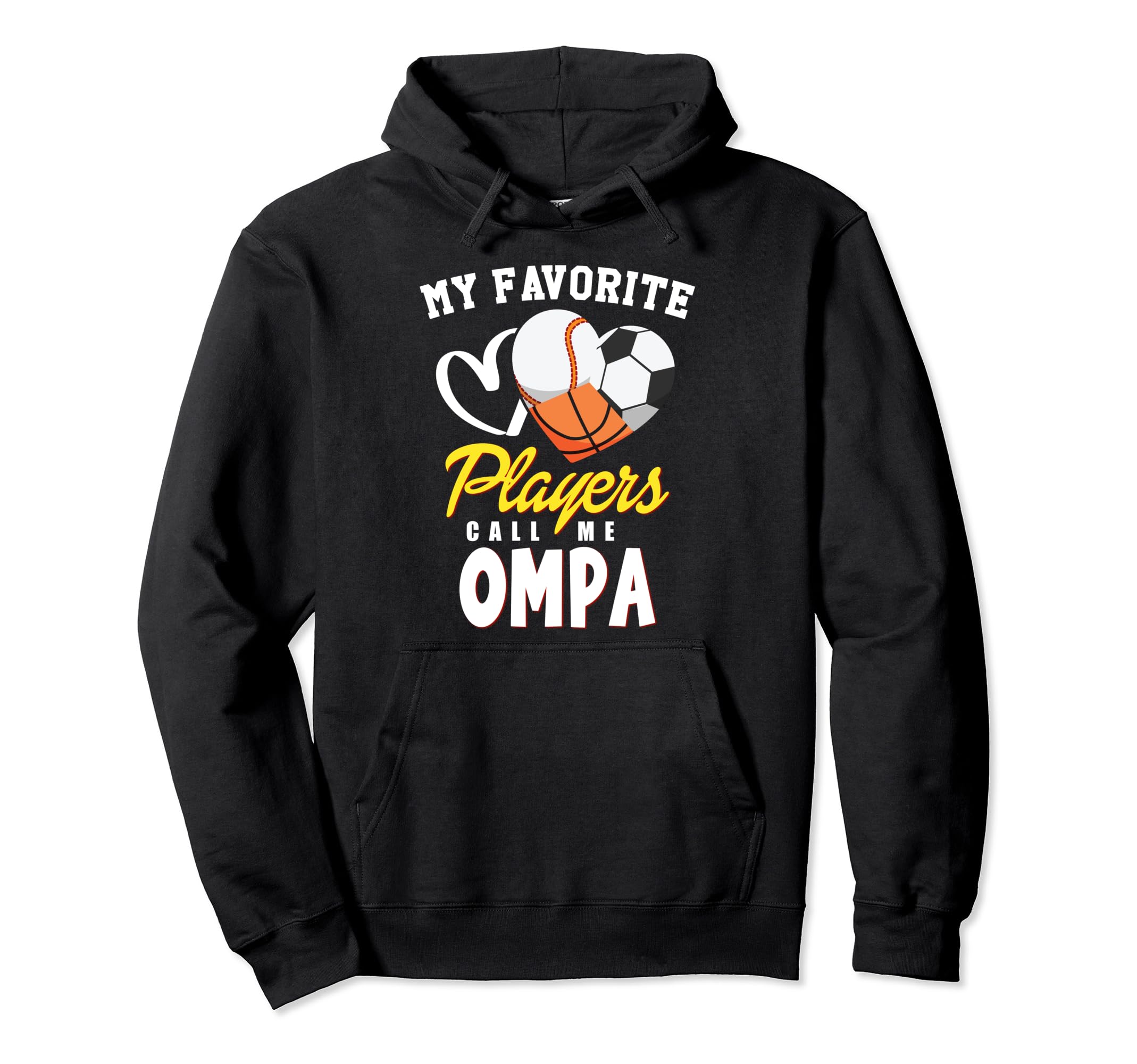 My Favorite Players Baseball Soccer Hoodie - Novelty Apparel for Adults - T-Shirt, Sweatshirt, Hoodie