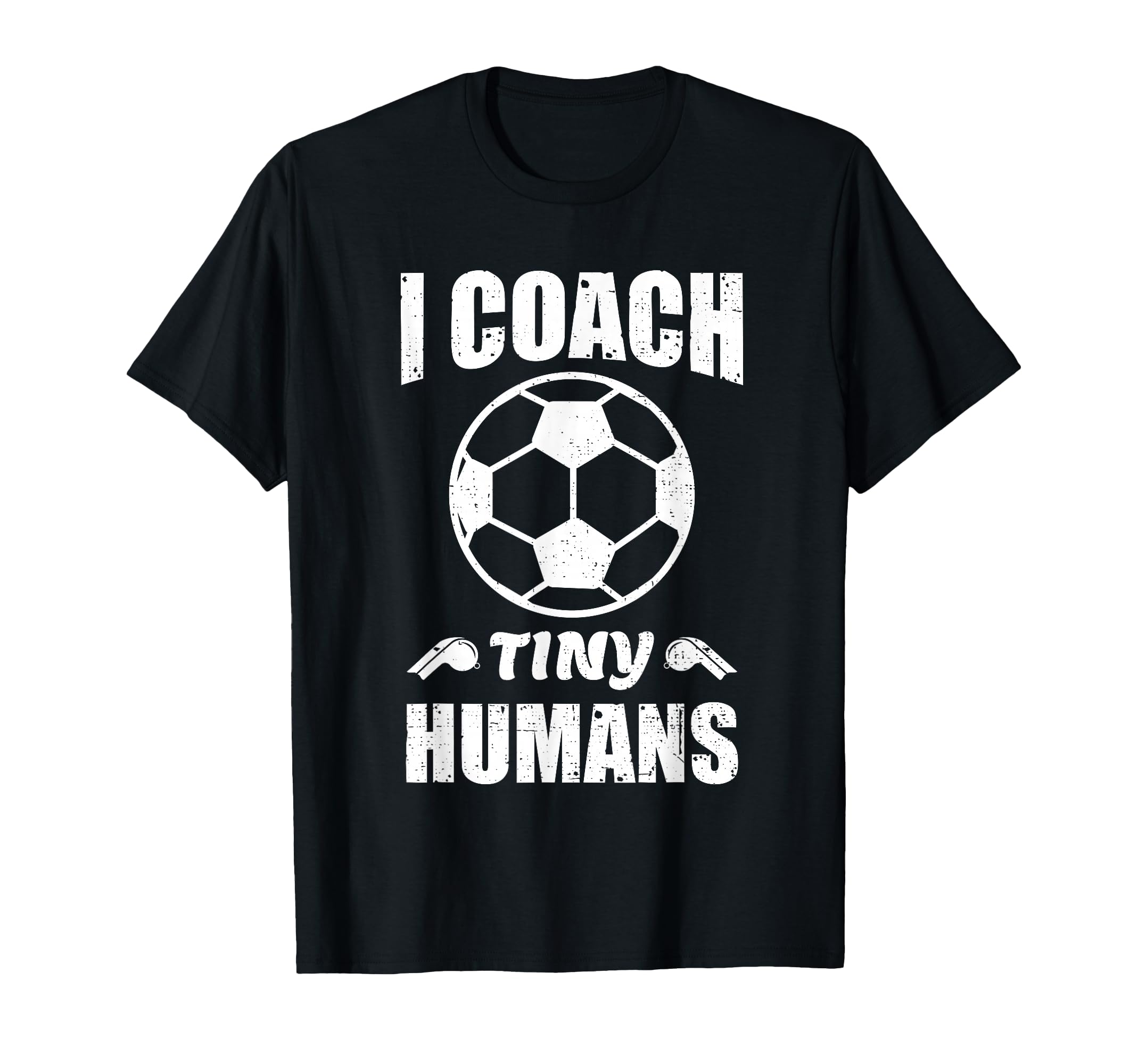 I Coach Tiny Humans Soccer Ball Fun T-Shirt - Minimalist Print for Adults - T-Shirt, Sweatshirt, Hoodie