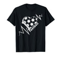 Football Heartbeat Pulse Soccer T-Shirt - Fun Novelty Design Men Women - T-Shirt, Sweatshirt, Hoodie
