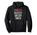 Worlds Okayest Soccer Coach Head Hoodie - Casual Everyday Wear for Adults - T-Shirt, Sweatshirt, Hoodie