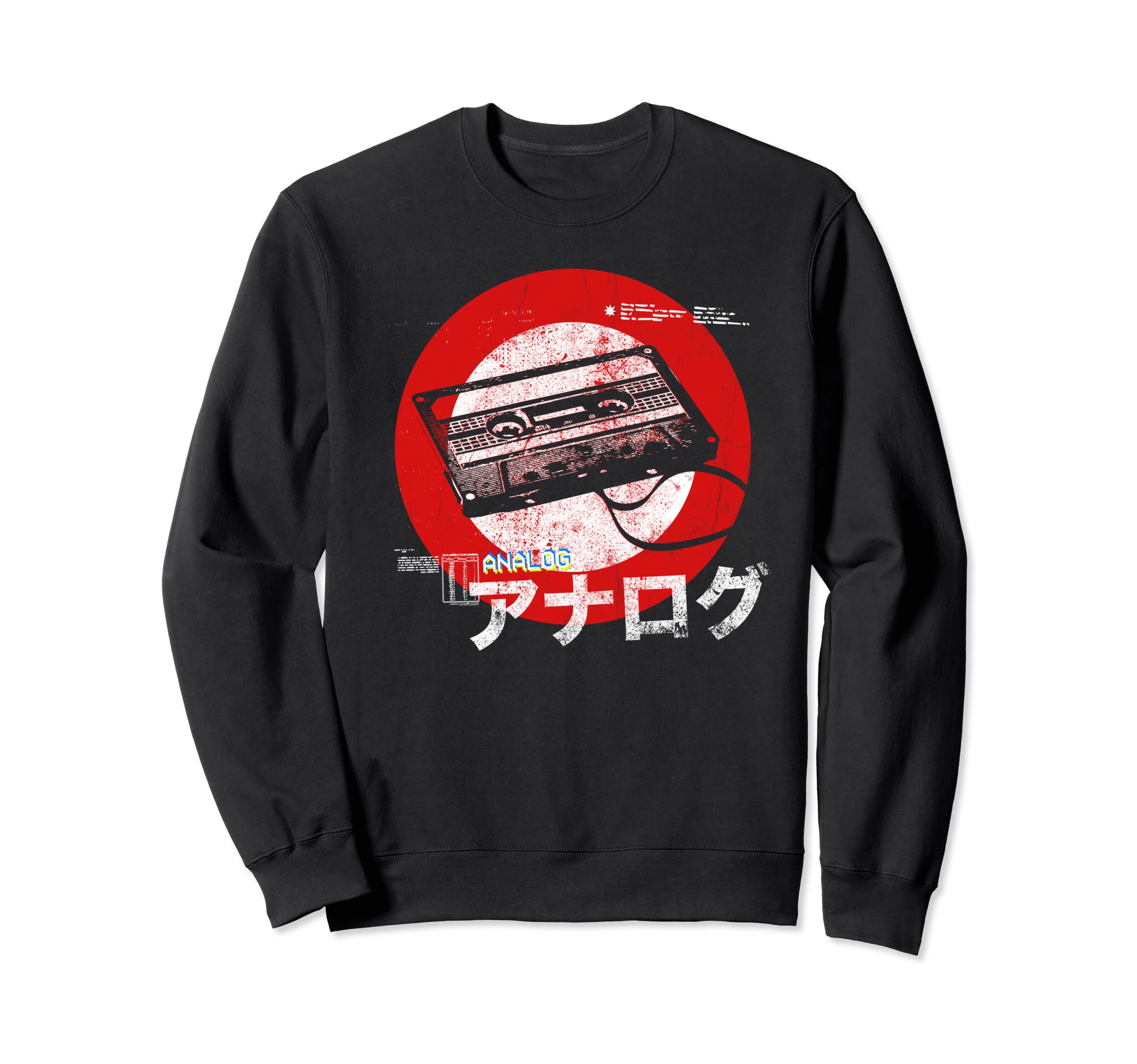 80S Japanese Vaporwave Analog Tape Sweatshirt - Fun Novelty Design Unisex - T-Shirt, Sweatshirt, Hoodie