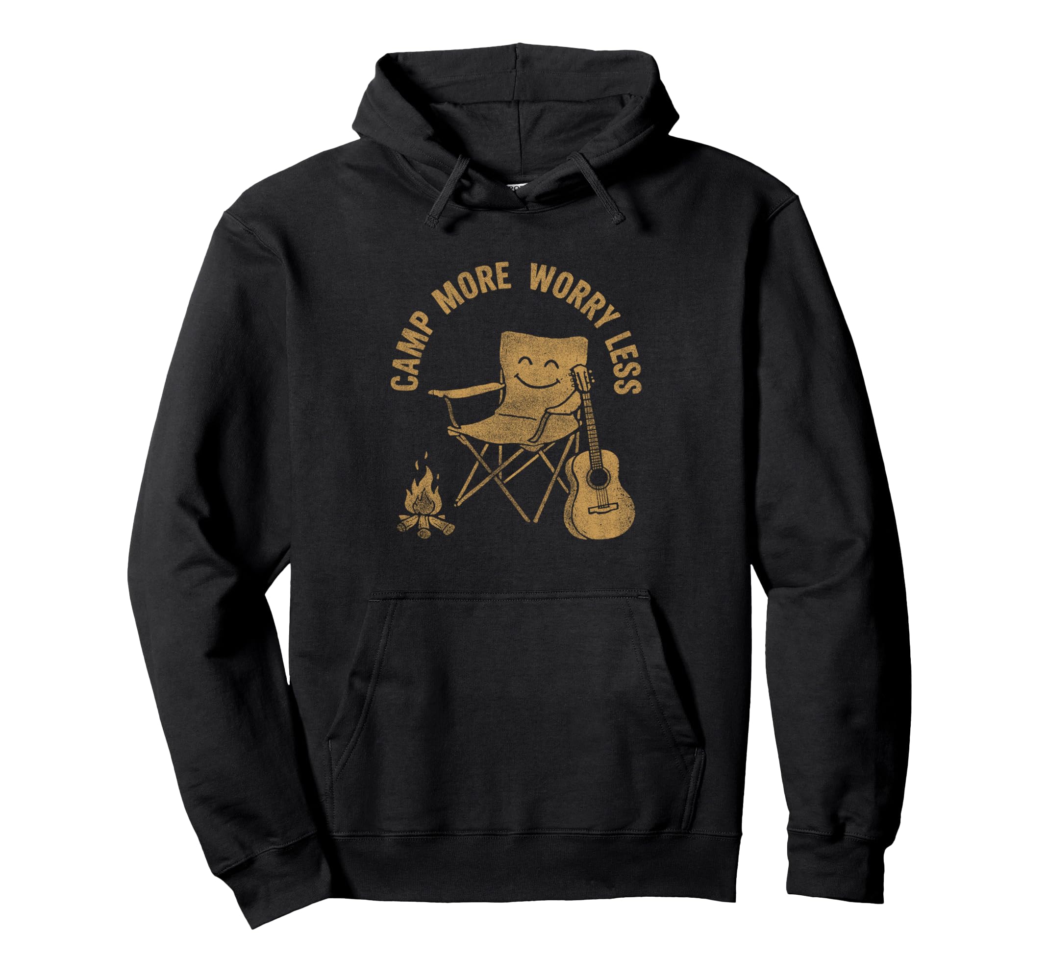 Camp More Worry Less Camping Nature And Hoodie - Trendy Graphic for Adults - T-Shirt, Sweatshirt, Hoodie