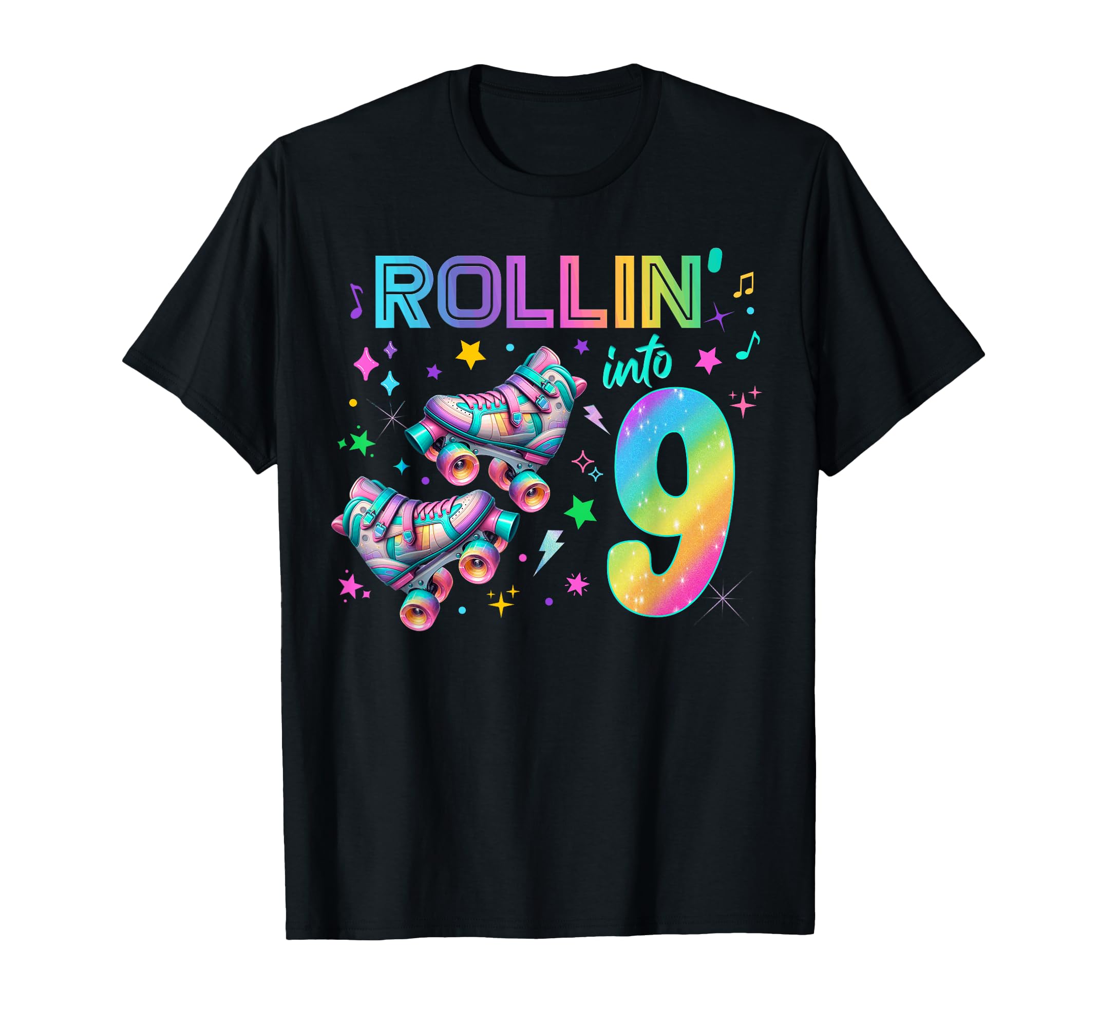 Roller Skates Birthday Outfit T-Shirt - Aesthetic Graphic Unisex - T-Shirt, Sweatshirt, Hoodie