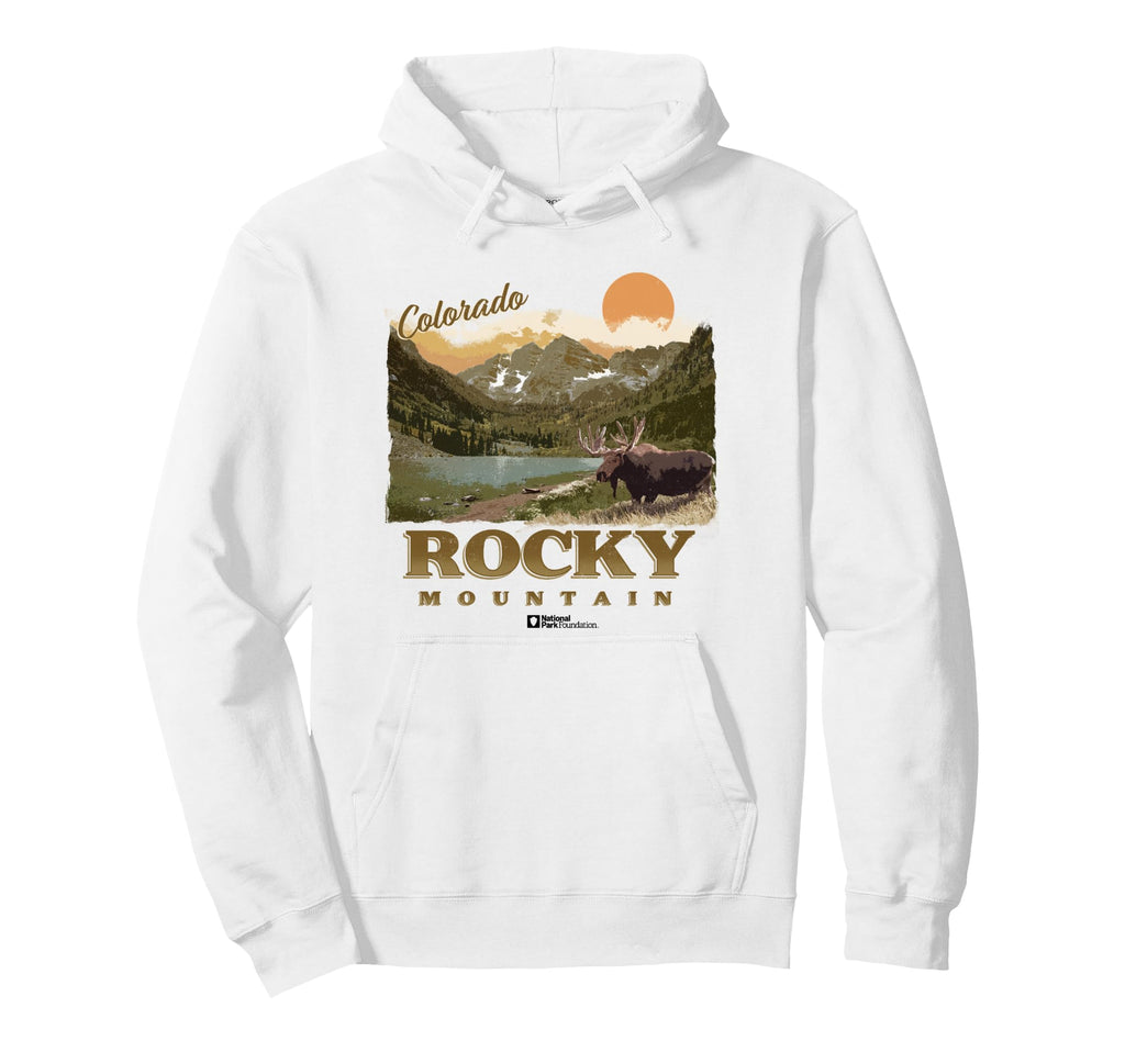 National Park Foundation Rocky Hoodie - Custom Art Print Men Women - T-Shirt, Sweatshirt, Hoodie