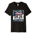 Funny Rollerskating Make America Skate T-Shirt - Aesthetic Graphic Unisex - T-Shirt, Sweatshirt, Hoodie