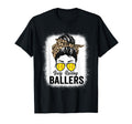Busy Raising Ballers Softball Messy T-Shirt - Novelty Apparel for Adults - T-Shirt, Sweatshirt, Hoodie